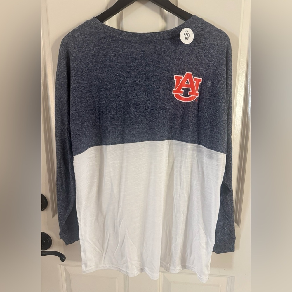 TWO PACK Chicka-d Women's Long Sleeve Tees Auburn University small/medium - Picture 2 of 5